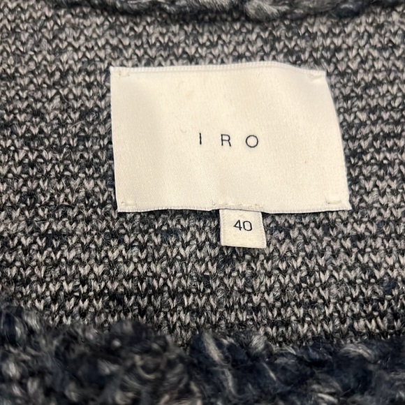 IRO Blue Tweed Boucle Carene Jacket Blazer - Picture 8 of 9